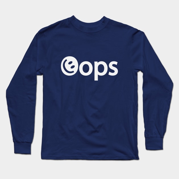 Oops creative artwork Long Sleeve T-Shirt by D1FF3R3NT